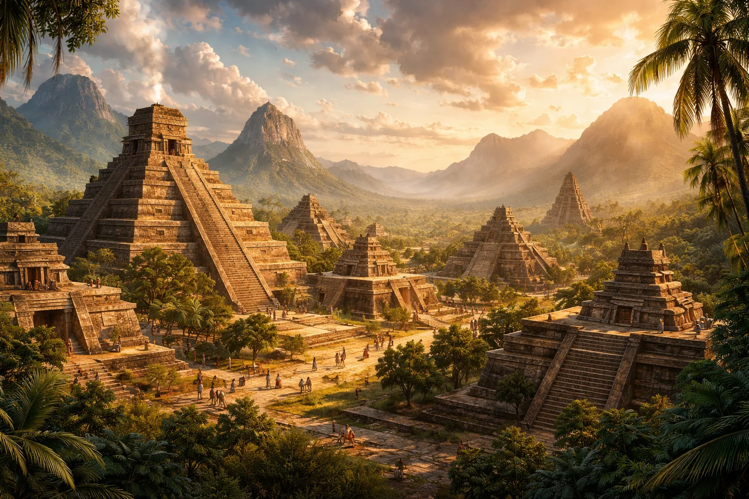 Selva y ruinas mayas, inspiracion de Bajlum